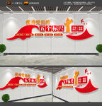 优秀党员的五个标尺文化墙