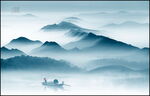 水墨山水画