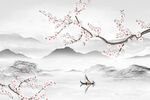 中式山水花鸟