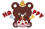 小熊生日图案
