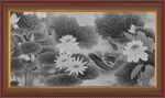 国画荷花 
