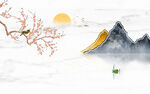 石纹山水背景