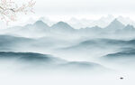 极简 高端中式山水 Tif分层