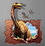 恐龙立体画