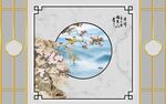 新中式背景墙  