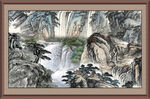 装饰山水画 