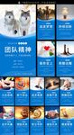 企业公司文化标语展板墙