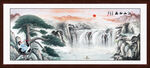 黄山迎客松国画