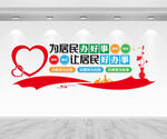社区便民服务中心文化墙