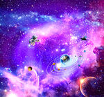 紫色星空