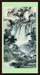 山水竖幅