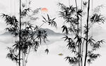水墨竹子背景