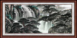 中国画山水 