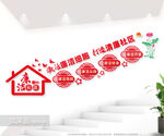 清廉社区楼梯间文化墙图片