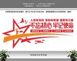 不忘初心牢记使命党建文化墙