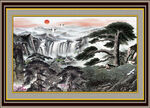 装饰山水画 
