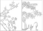 白描植物 