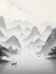 中式水墨背景图片