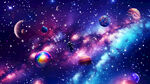 梦幻宇宙星空软膜