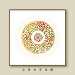 写意新中式装饰画龙凤呈祥