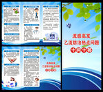 预防流感三折页