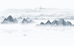 水墨画山水