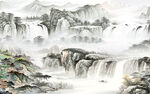 中式 意境简约山水 TIf分层