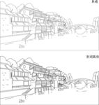云南 风景 矢量图