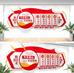 不忘初心牢记使命党建文化墙