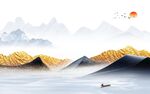 新款 极简客厅山水 Tif分层
