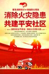 社区消防安全宣传海报