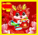 彩门龙年贴图