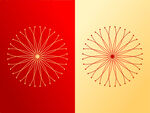  圆形花纹