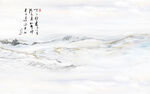 新中式石纹山水
