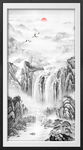 竖幅水墨画