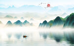 新中式山水画