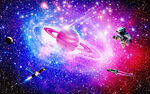 紫色星空
