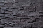 黑色岩石砖墙