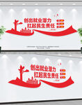 稳就业文化墙