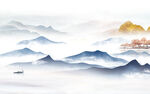 新传 简意中式山水 TIF分层