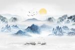 山水背景墙