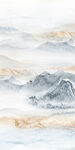 新中式石纹水墨山水玄关背景