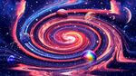宇宙旋涡星空背景图