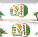 食堂节约粮食文化墙