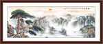 迎客松国画山水