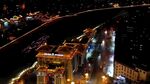 甘肃敦煌夜景航拍
