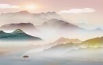 高档 意境中式山水 TiF分层