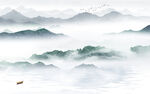 大气 意境中式山水 TiF分层