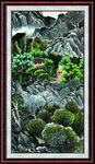竖幅山水画 
