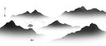 意境水墨山水画